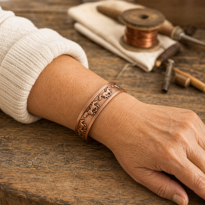 Pulseira de Cobre para Cavalo