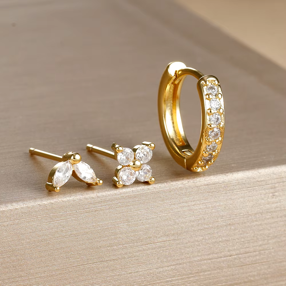 Conjunto de Brincos Dahlia