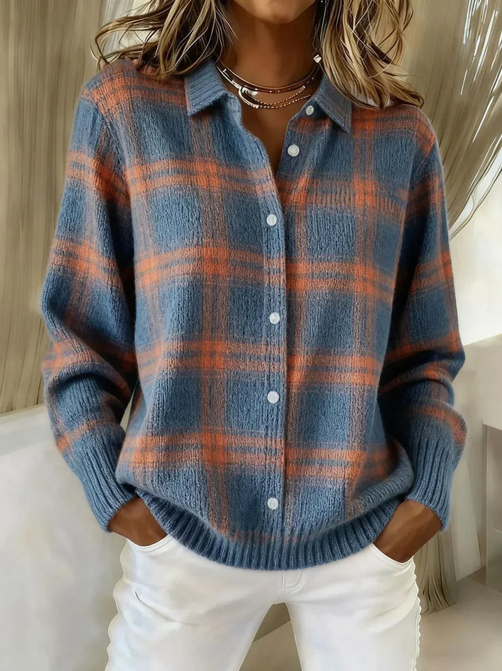 ANNA | CARDIGAN DE MALHA XADREZ