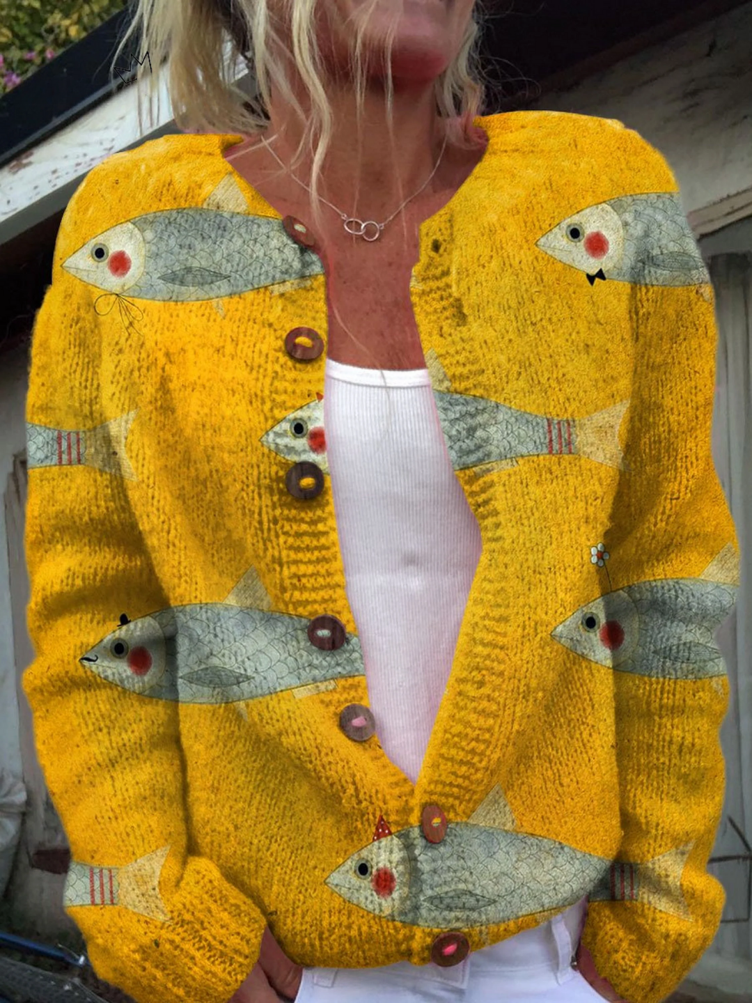 Anouk™ | Suéter Cardigã Vintage