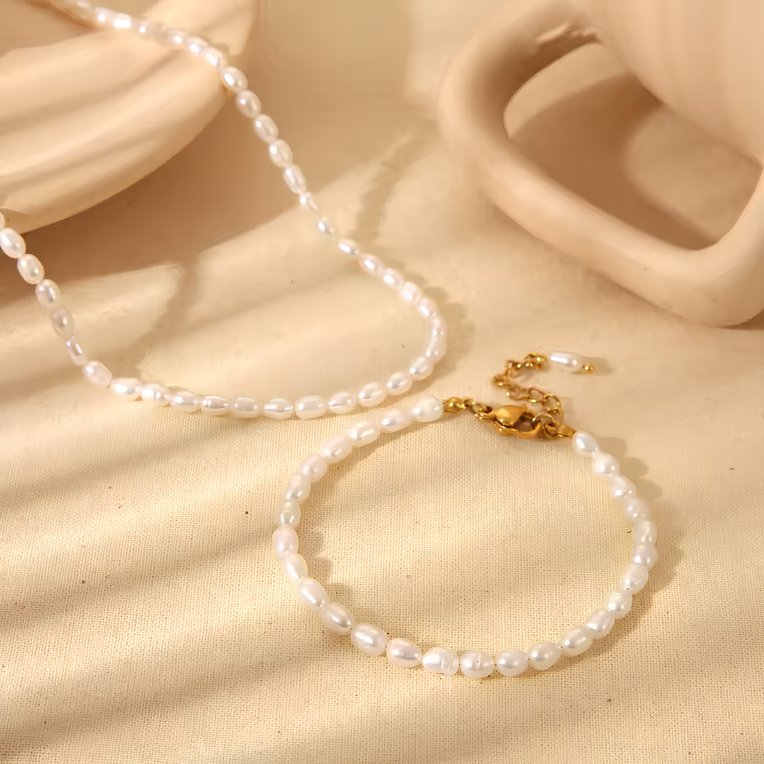 Pulseira de Pérolas de Água Doce