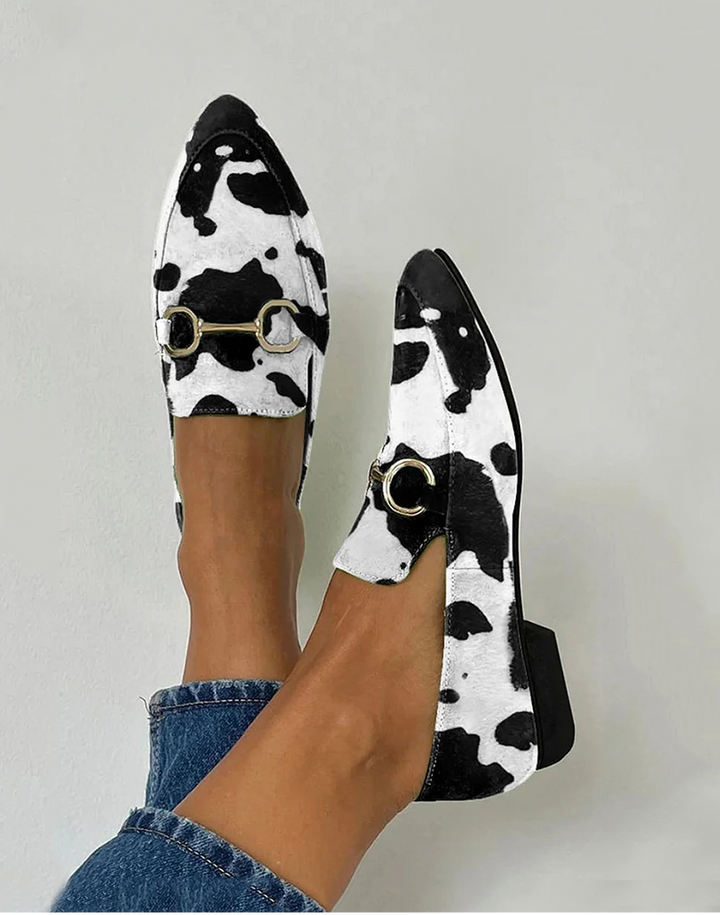 Diana | Mocassins com Detalhe de Fivela Estampada