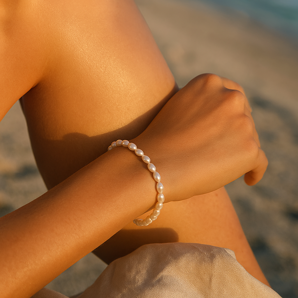 Pulseira de Pérolas de Água Doce