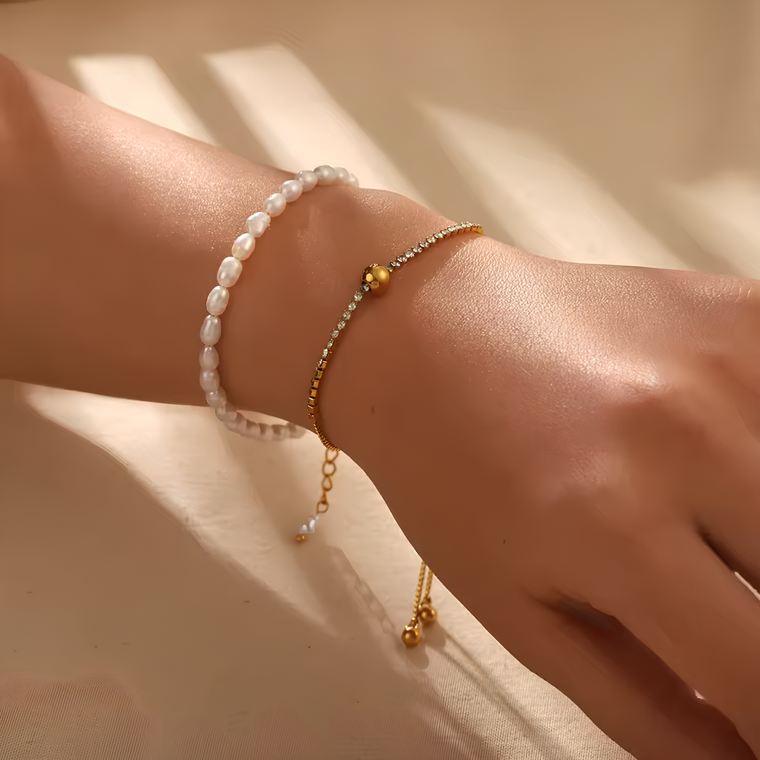 Pulseira de Pérolas de Água Doce
