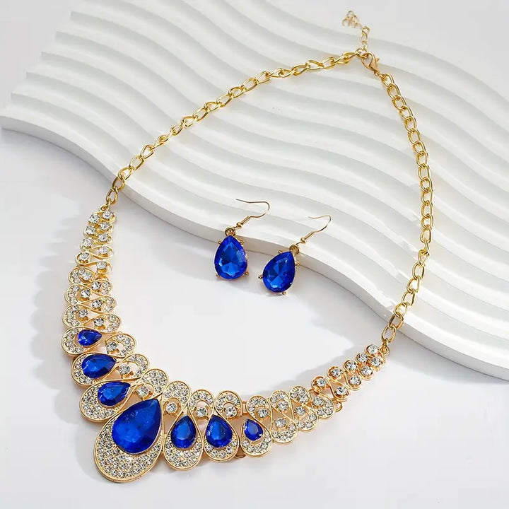 Conjunto de Joias Maevina Zafiros