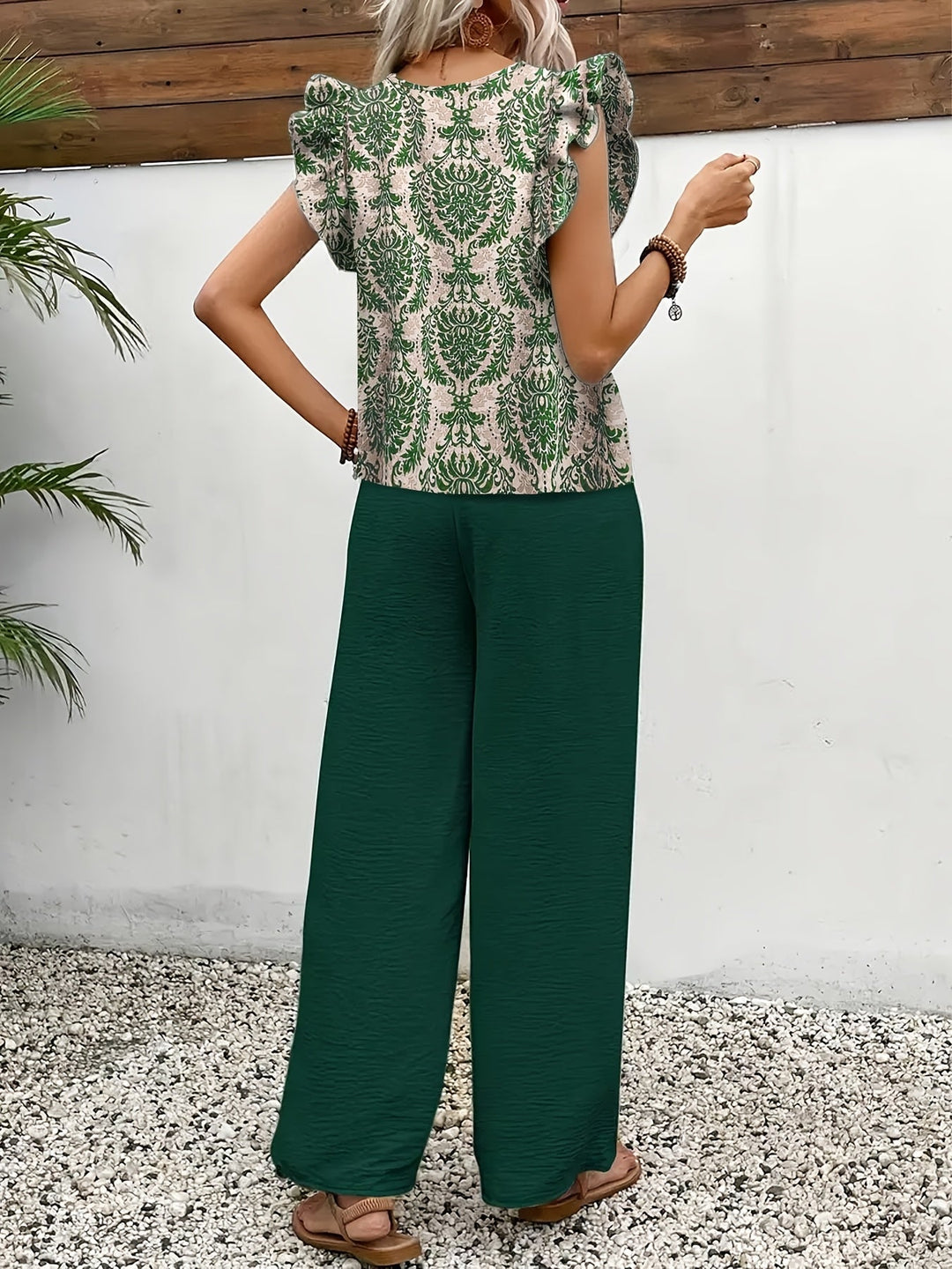 Amelia | Conjunto Elegante de Dois Peças com Estampa Paisley