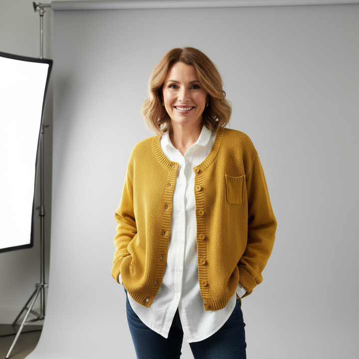 Berlinda™ Cardigan Aconchegante de Tricô
