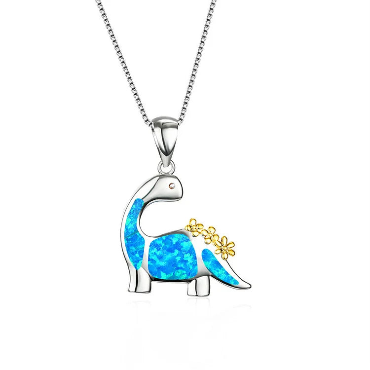 Colar de dinossauro com tesouro australiano