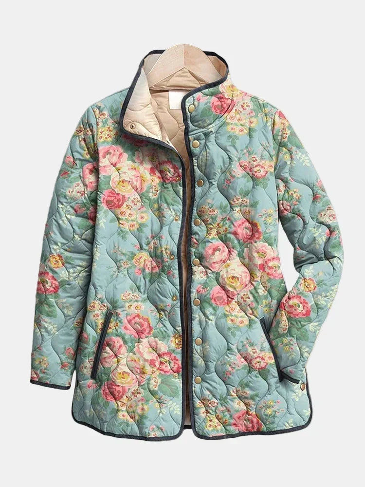 Elara | Jaqueta Floral Matelassê