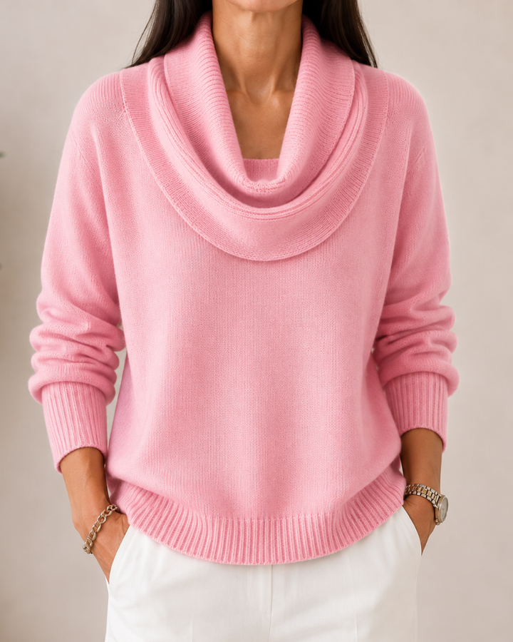 Caralina™ | Suéter Elegante com Gola Cowl