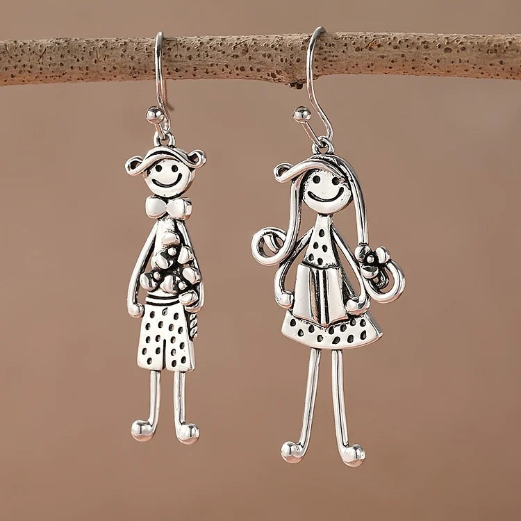 Brincos pendurados vintage para meninos e meninas