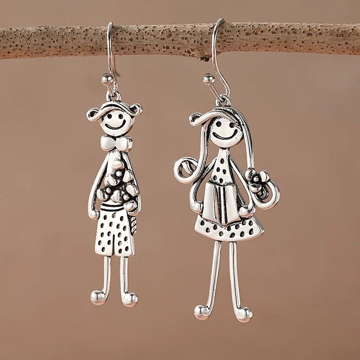 Brincos pendurados vintage para meninos e meninas