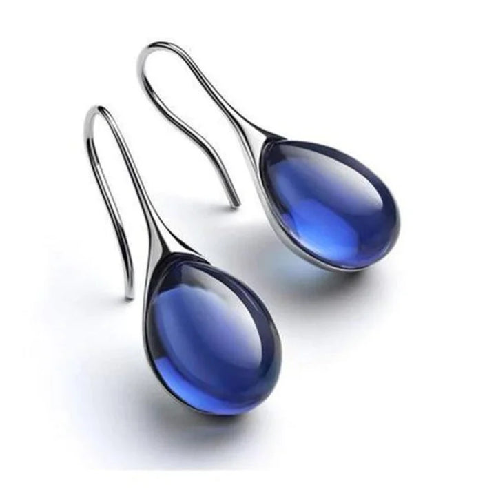 Brincos de cristal em ouro e prata