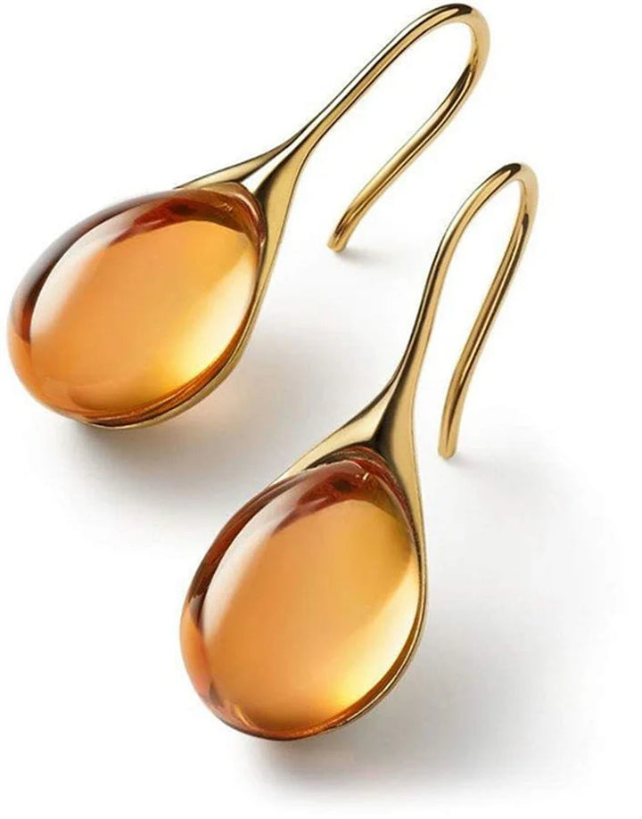 Brincos de cristal em ouro e prata