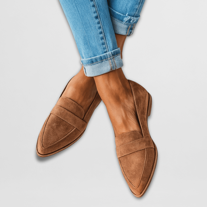 Helen | Mocassins ortopédicos em suede macio