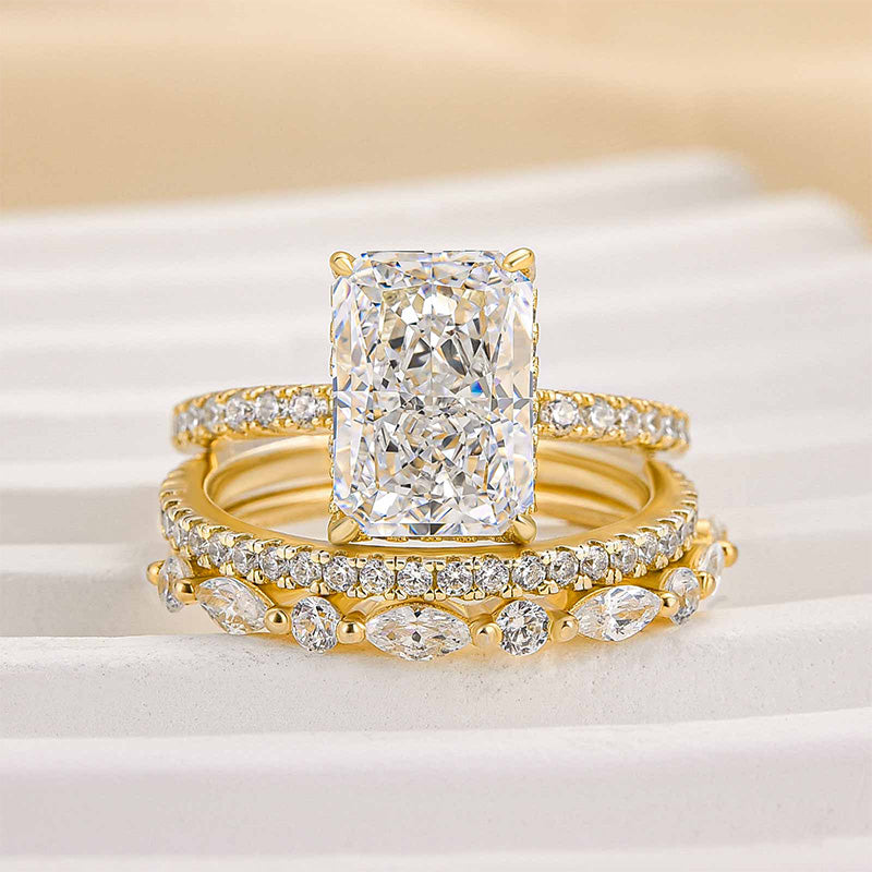 Conjunto de Anel de Casamento Jaily 3PC