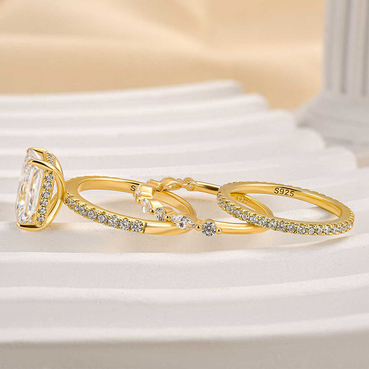 Conjunto de 3 Alianças Jaily | Dourado