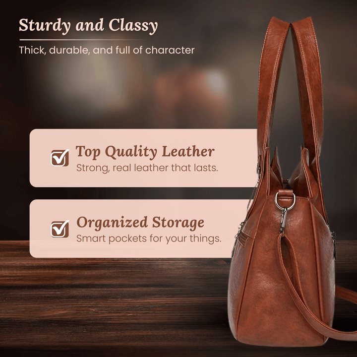 Bolsa de Ombro Dual-Zip da Flavia