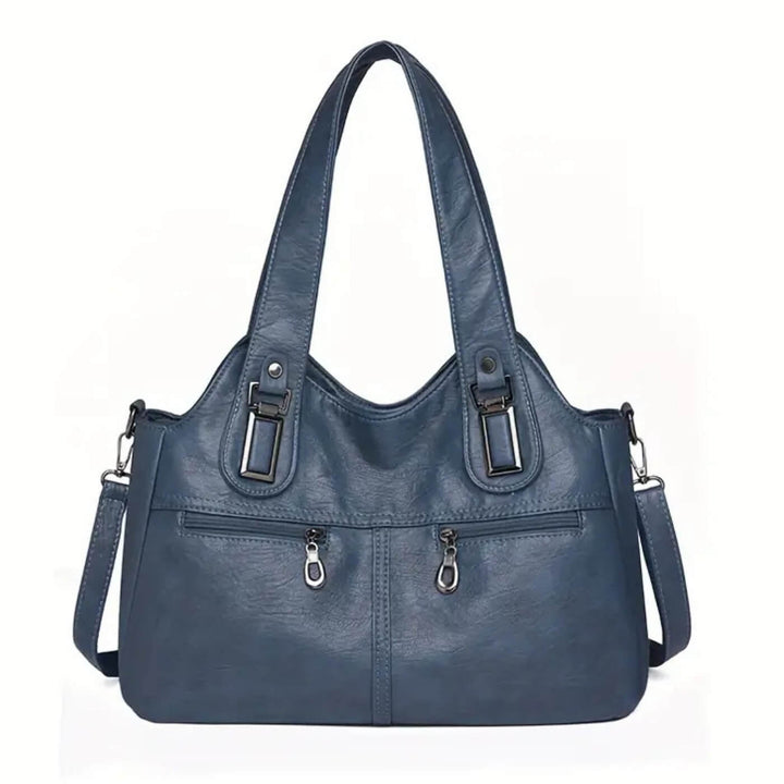 Bolsa de Ombro Dual-Zip da Flavia
