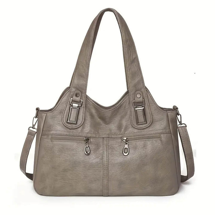 Bolsa de Ombro Dual-Zip da Flavia