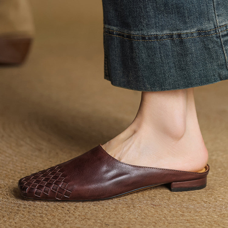 Mules de Couro Genuine Helma