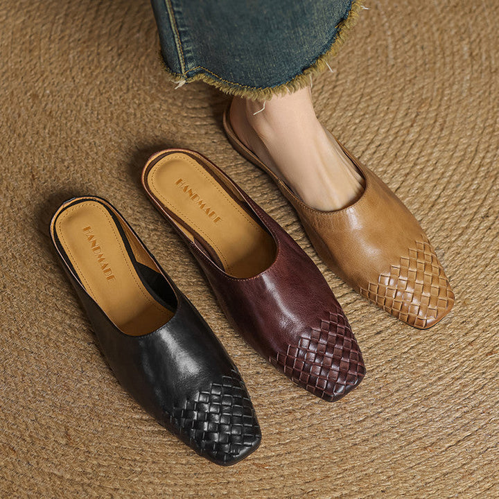 Mules de Couro Genuine Helma