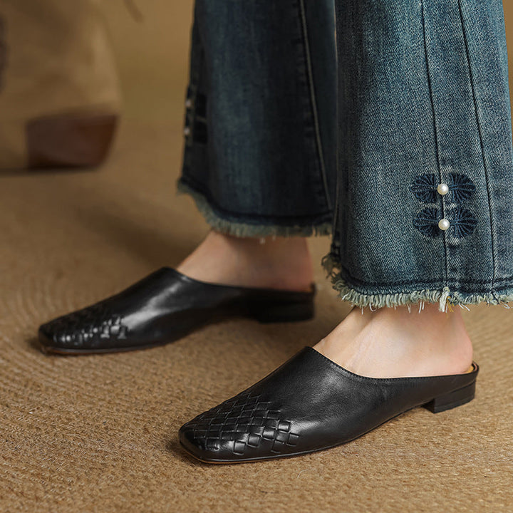 Mules de Couro Genuine Helma