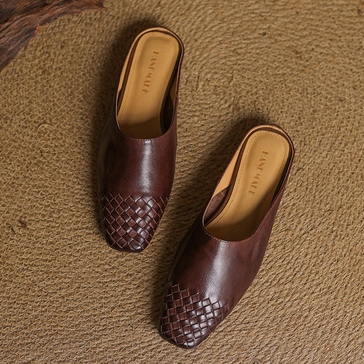 Mules de Couro Genuine Helma