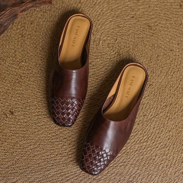 Mules de Couro Genuine Helma