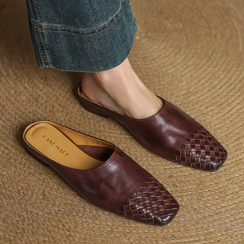 Mules de Couro Genuine Helma