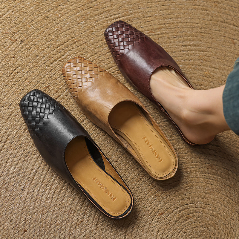 Mules de Couro Genuine Helma