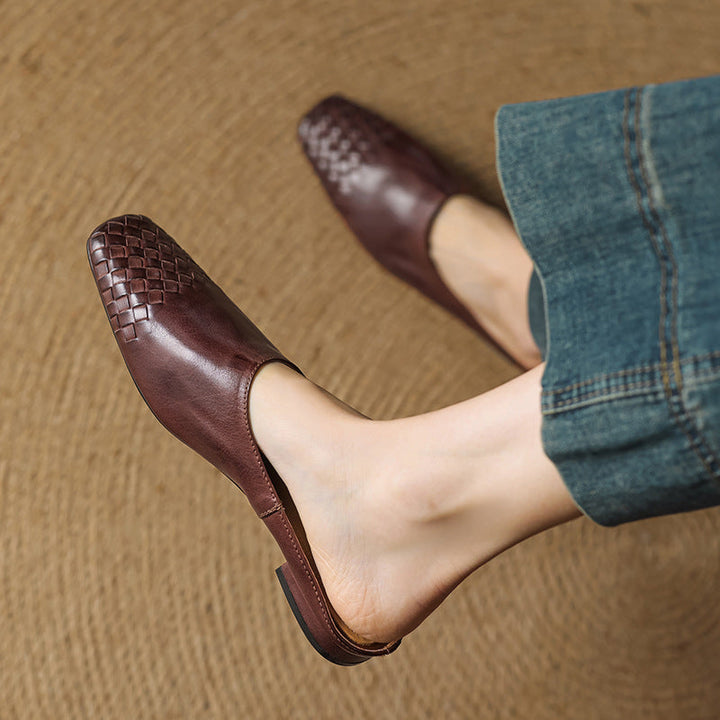 Mules de Couro Genuine Helma
