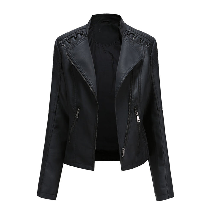 Marguerite™ | Jaqueta Moto Matelassê Assimétrica Feminina