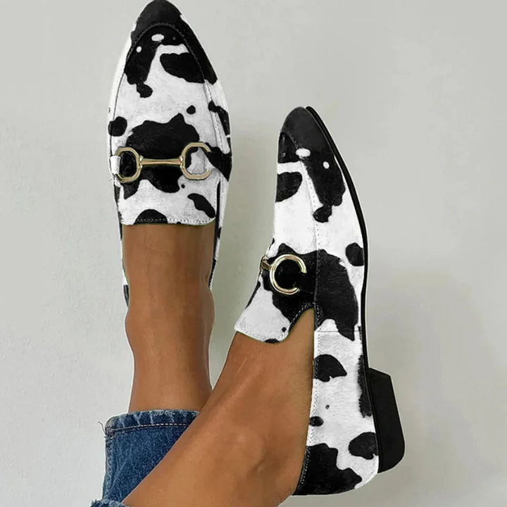 Diana | Mocassins com Detalhe de Fivela Estampada