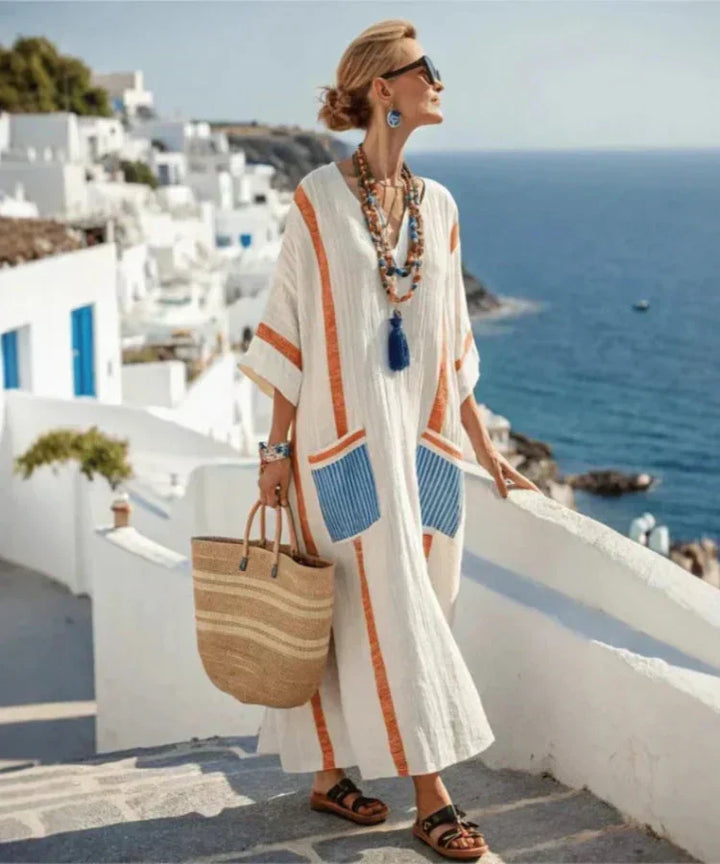 Kathleen | Vestido Maxi Verão Elegante e Solto
