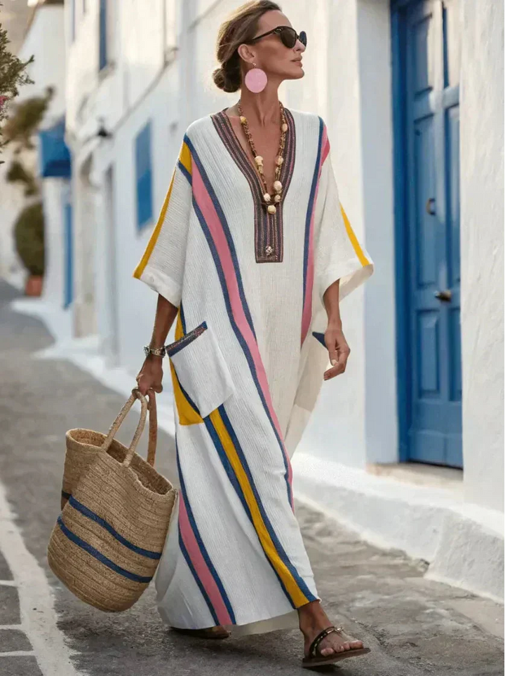 Kathleen | Vestido Maxi Verão Elegante e Solto