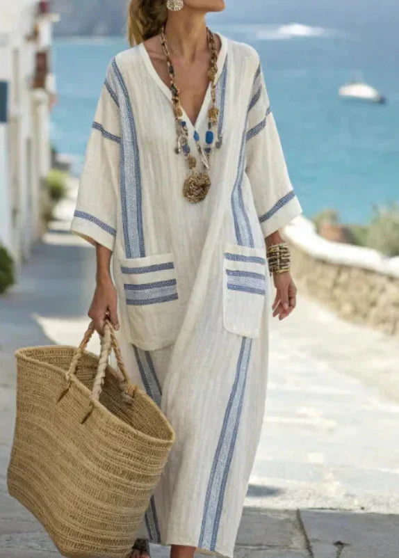 Kathleen | Vestido Maxi Verão Elegante e Solto