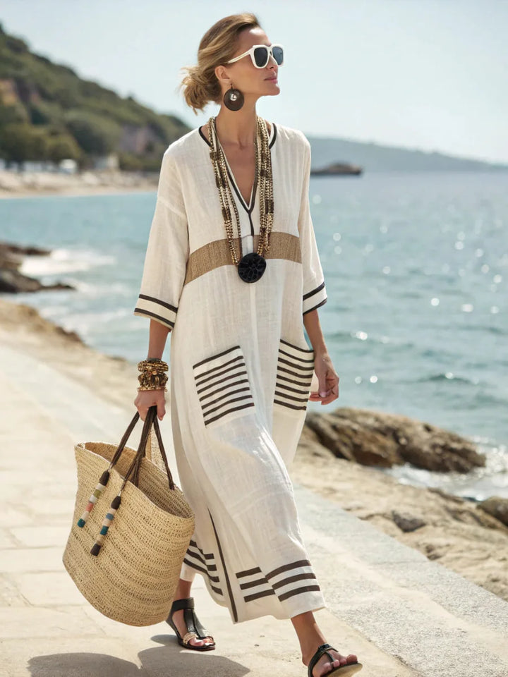 Kathleen | Vestido Maxi Verão Elegante e Solto