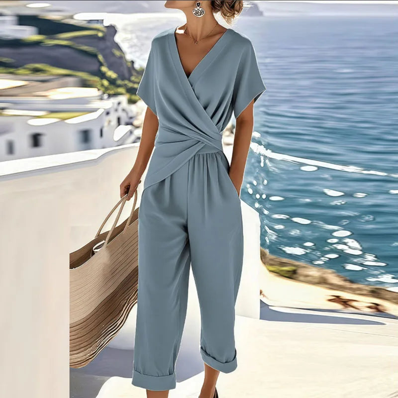 Conjunto de Verão Elegante Colleen™ em Duas Peças