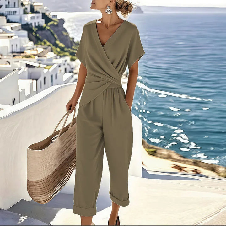 Conjunto de Verão Elegante Colleen™ em Duas Peças