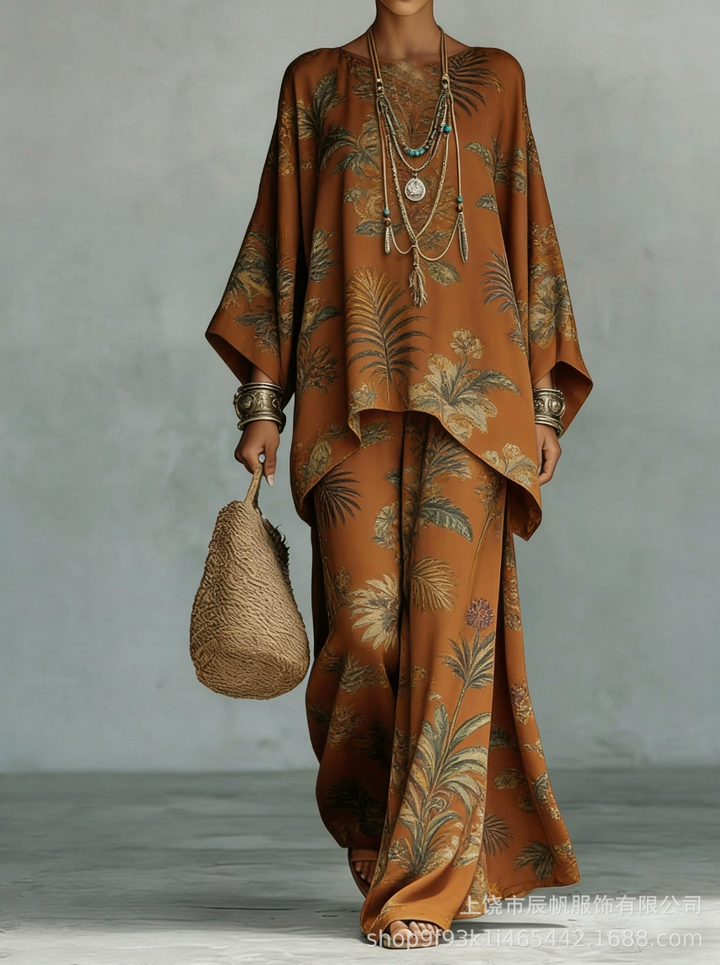 Celine | Conjunto de Linho Elegante em Dois Peças