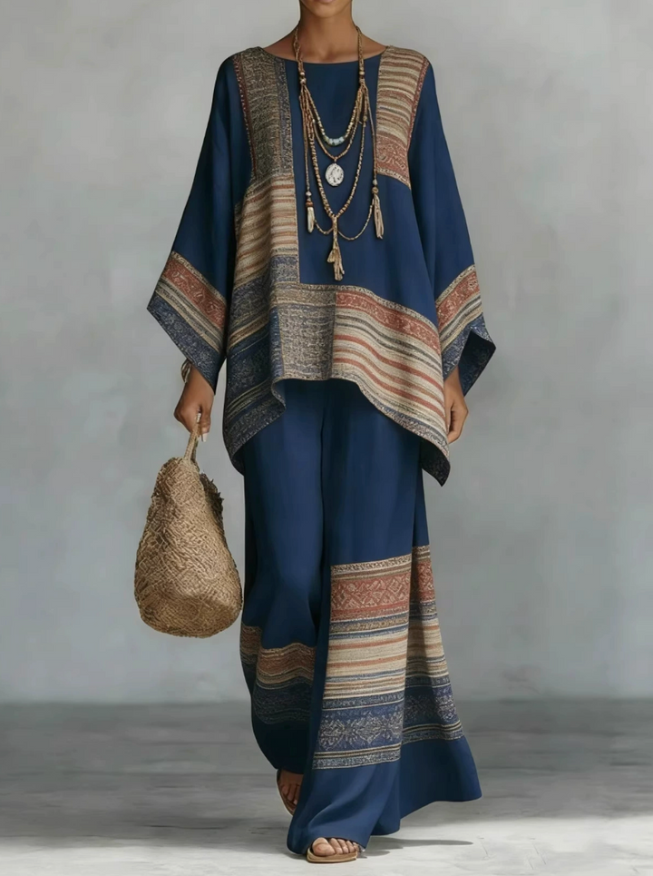 Celine | Conjunto de Linho Elegante em Dois Peças