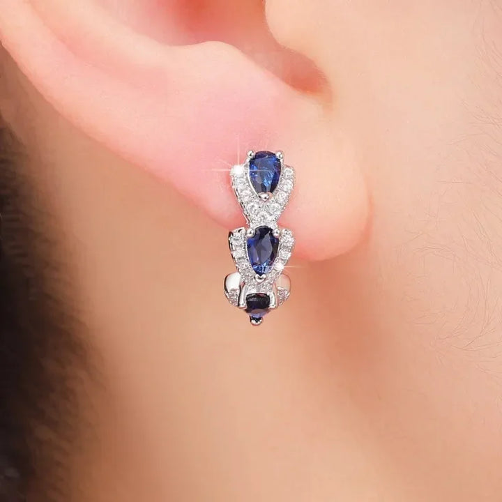 Brincos Royal Sapphire Crest