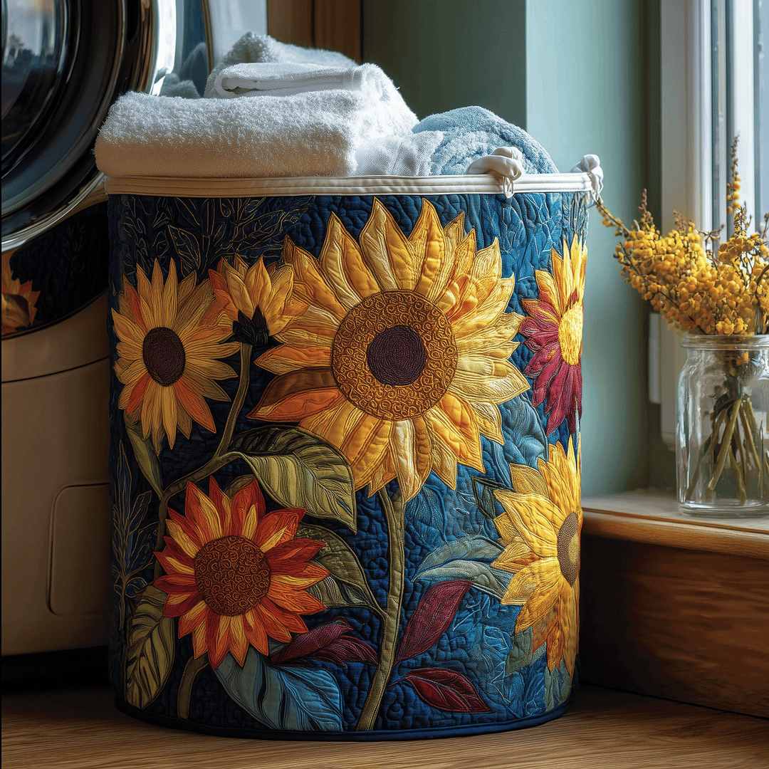 Cesta de Lavanderia Floral Sunshine