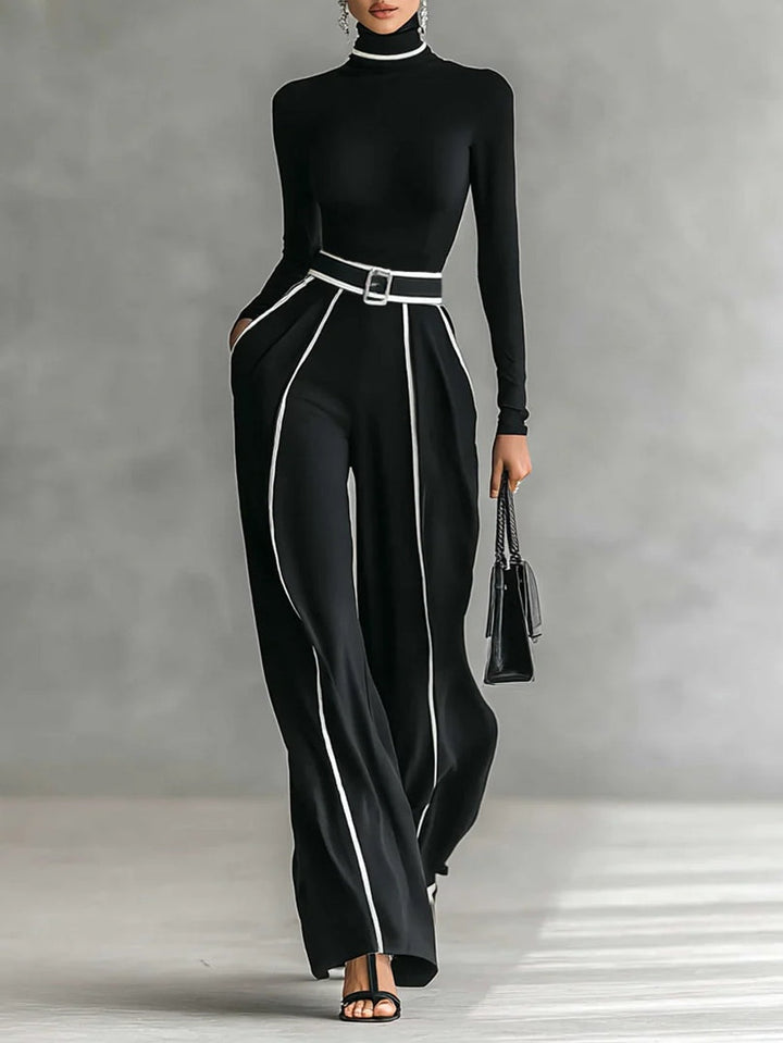 Vera™ | Conjunto elegante com detalhe em contraste