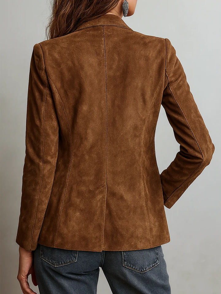 Blazer Vintage Marrom Feminino
