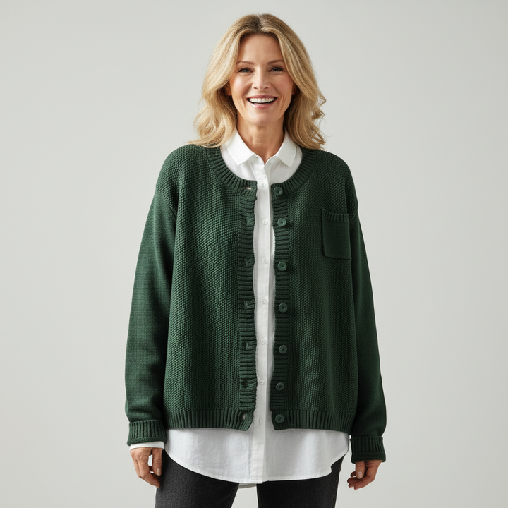 Berlinda™ Cardigan Aconchegante de Tricô