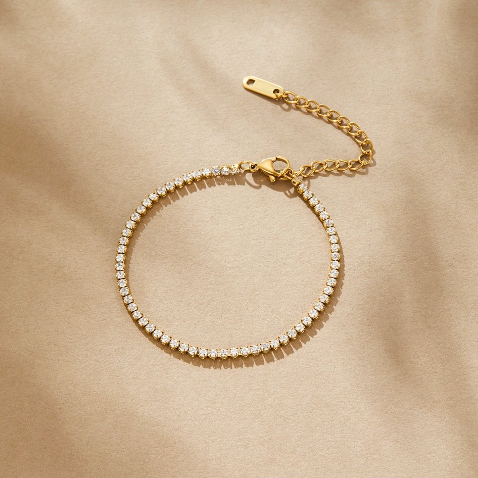 Pulseira de Tênis Cordelia Gold