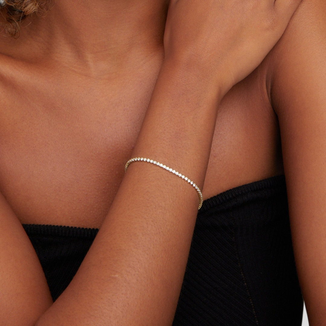 Pulseira de Tênis Cordelia Gold