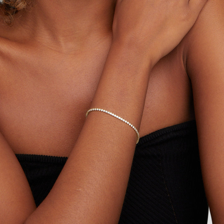 Pulseira de Tênis Cordelia Gold